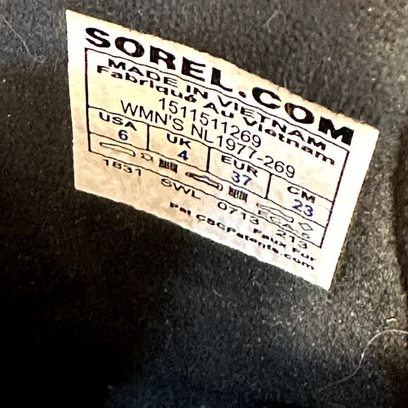 Sorel Glacy Explorer Waterproof Winter Boots Womens SZ 6 Lace Up Gorpcore Retro - Picture 8 of 13